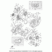 Схема узла: Крышки картера (1) Yamaha XV1900 Stratoliner S