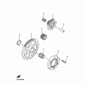 Схема вузла: Привід стартера Yamaha WR450F