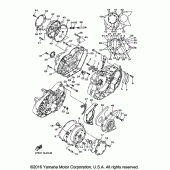 Схема вузла: Кришки картера 1 Yamaha XVS1300 V-Star Tourer