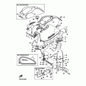Схема узла: Топливный бак Yamaha XVZ1300 Royal Star Tour Deluxe