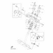 Схема вузла: Рульовий механізм Yamaha WR250 WR250F