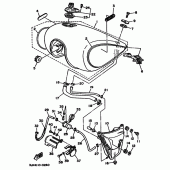 Схема узла: Топливный бак Yamaha XV1100 Virago