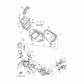 Схема вузла: Впускна система Yamaha XP500 T-MAX
