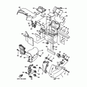 Схема узла: Боковая крышка Yamaha XV1700 Road Star Warrior