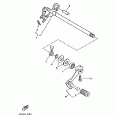 Схема вузла: Вал перемикання Yamaha XT125