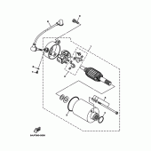 Схема вузла: Електричний стартер Yamaha XV250 V-Star