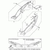 Схема вузла: Бічна кришка Yamaha YZF600R Thundercat