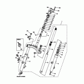Схема узла: Рулевой механизм 1 (5GM1,8) Yamaha YP250 Majesty