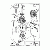 Схема вузла: Карбюратор Yamaha TW200