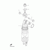 Схема вузла: Задня підвіска Yamaha YZF-R6/YZF600 R6