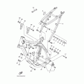 Схема узла: Рама Yamaha YZ125