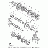 Схема узла: Трансмиссия Yamaha YZF600R Thundercat