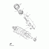 Схема узла: Коленчатый вал и Поршень Yamaha FZ6 FZ6 (Naked)