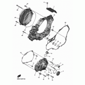 Схема узла: Крышки картера 1 Yamaha YZ450F YZ450F