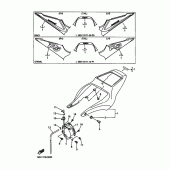 Схема вузла: Бічна кришка Yamaha YZF-R6/YZF600 R6
