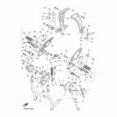 Схема узла: Подножки и Подставка Yamaha FZ1 FZ1 FAZER (S-TYPE ABS)