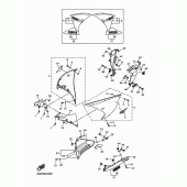 Схема вузла: Облицювальні елементи Yamaha YZF-R1 R1