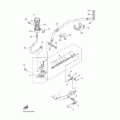 Схема вузла: Задній гальмівний циліндр Yamaha YZF-R1 R1