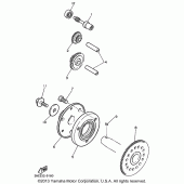 Схема вузла: Привід стартера Yamaha YZF600R Thundercat