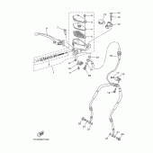 Схема вузла: Передній гальмівний циліндр Yamaha MT01 MT-01