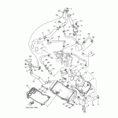 Схема узла: Радиатор и Патрубок системы охлаждения Yamaha XP500 T-MAX
