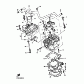 Схема вузла: Циліндр Yamaha WR450F