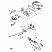 Схема узла: Задний фонарь (Стоп-сигнал) Yamaha FZX750