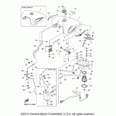 Схема вузла: Паливний бак Yamaha XVS1300 V-Star Tourer