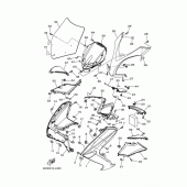 Схема узла: Облицовочные элементы 1 Yamaha YP250 Majesty