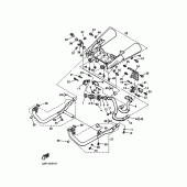 Схема вузла: Вихлопна система Yamaha VMX12 V-MAX