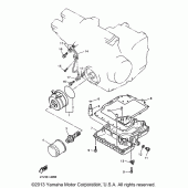 Схема вузла: Олійний охолоджувач Yamaha YZF600R Thundercat