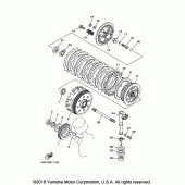 Схема вузла: Зчеплення Yamaha XVS650 V-Star Custom