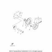 Схема вузла: Привід стартера Yamaha TTR230 TT-R230