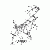Схема узла: Рама Yamaha TW125