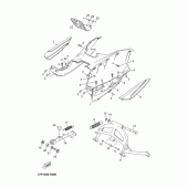 Схема узла: Подножки и Подставка Yamaha YP250 X-MAX