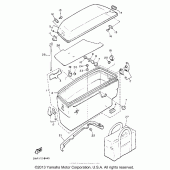 Схема вузла: Saddlebag (2) Yamaha XVZ1300 Venture Royale