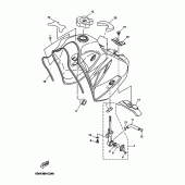 Схема вузла: Паливний бак Yamaha DT125 DT125R