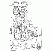 Схема узла: Приборная панель3 (4HM9,4HMA,4HMB) Yamaha XJR400