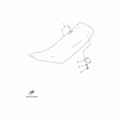 Схема узла: Сиденье Yamaha YZ250 YZ250