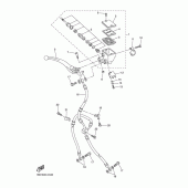 Схема узла: Передний тормозной цилиндр Yamaha FZ6 FZ6 (Naked)