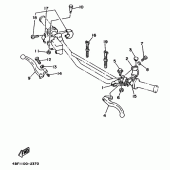 Схема узла: Пульт управления рулевой и Рычаг Yamaha WR200R