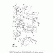 Схема вузла: Бічна кришка Yamaha XVS650 V-Star Midnight Custom