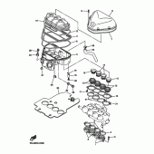 Схема вузла: Впускна система Yamaha YZF-R6/YZF600 R6 RaceBase
