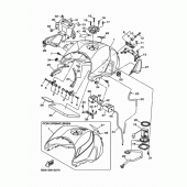 Схема узла: Топливный бак Yamaha MT09/ MTN850 MT-09