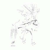 Схема узла: Передний тормозной цилиндр Yamaha XT660 Tenere