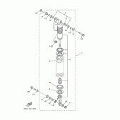 Схема вузла: Задня підвіска Yamaha YZ125