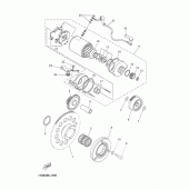 Схема вузла: Привід стартера Yamaha XT660 XT660Z Tenere
