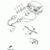 Схема узла: Задний фонарь (Стоп-сигнал) Yamaha TDM850
