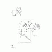 Схема вузла: Пульт управління рульовий та Важель Yamaha YZF-R1 R1