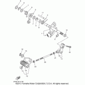Схема вузла: Вал перемикання Yamaha XVS1100 V-Star Custom